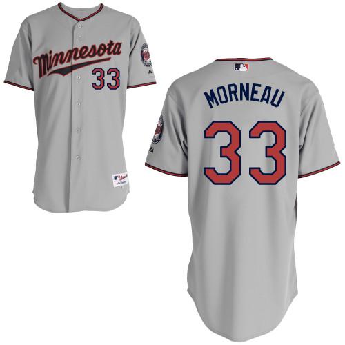 Twins #33 Justin Morneau Grey Stitched Youth MLB Jersey - Click Image to Close
